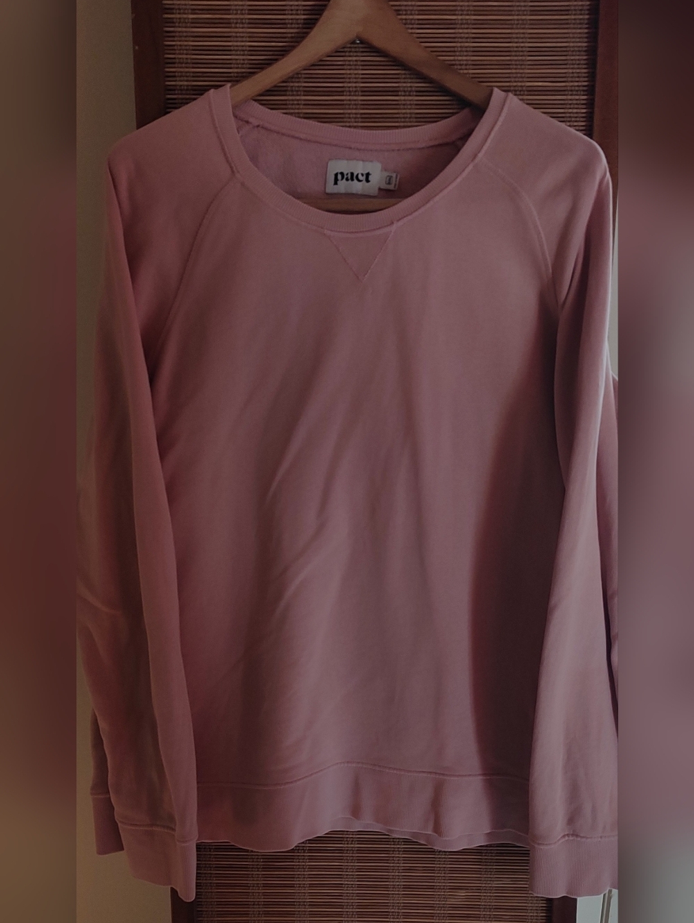 Pact 100% Organic Cotton EssentialCrew Neck Long Sleeves Sweat Shirt Women's XXL